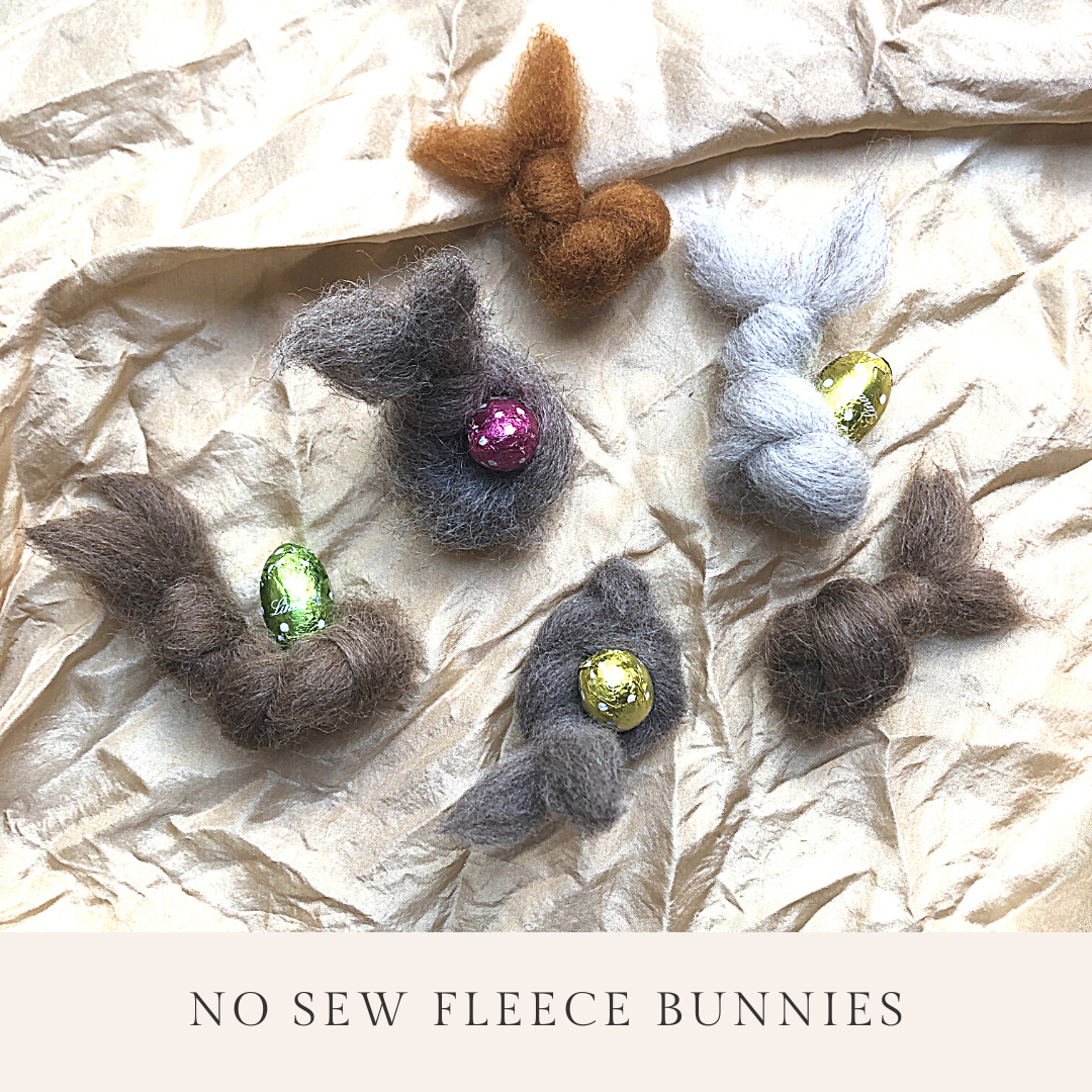 no sew fleece bunnies