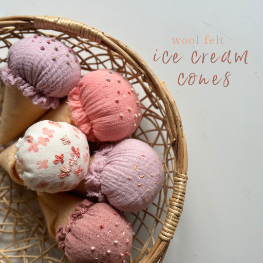 Ice Cream Cones Icon Text