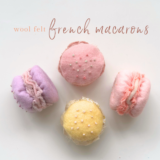 French Macarons Icon text